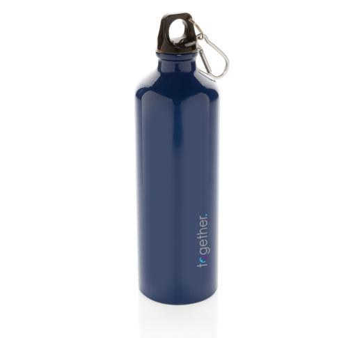 XL aluminium waterbottle with carabiner