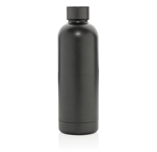 Branded Stainless Steel Metal Double Wall Vacuum Bottle Black