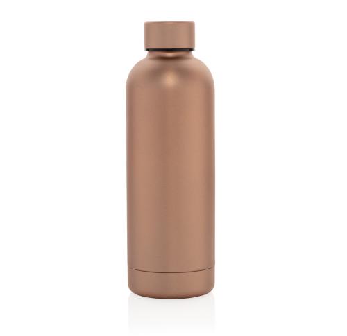 Iconic Stainless Steel Metal Double Wall Vacuum Bottle - Copper