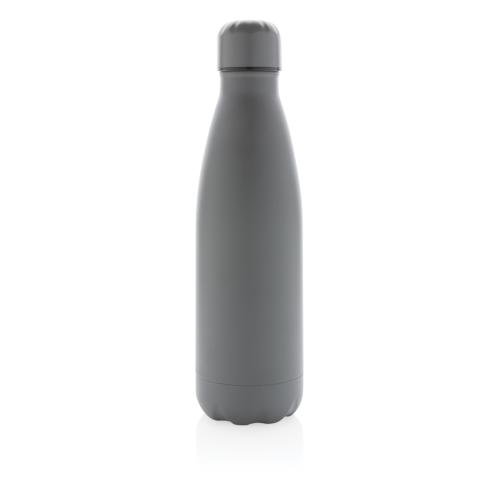 Printed Solid Colour Vacuum Stainless Steel Bottle 500 Ml - Grey