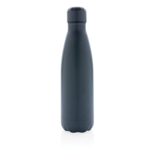 Promotional Solid Colour Vacuum Stainless Steel Bottle 500 Ml - Blue