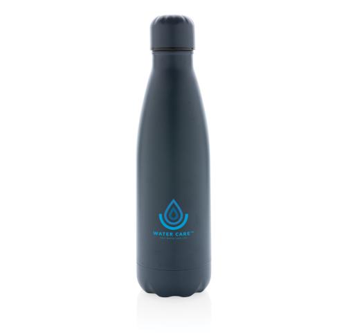 Promotional Solid Colour Vacuum Stainless Steel Bottle 500 Ml - Blue
