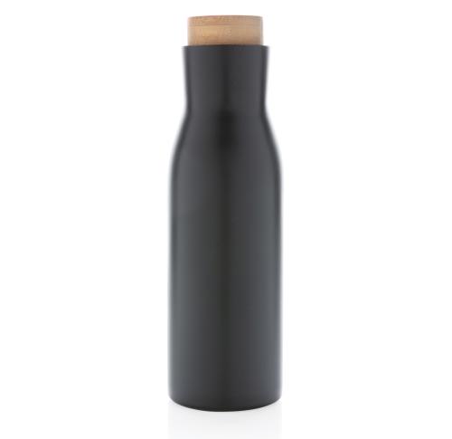 Promotional Leakproof Vacuum Bottle With Steel Lid Clima - Black