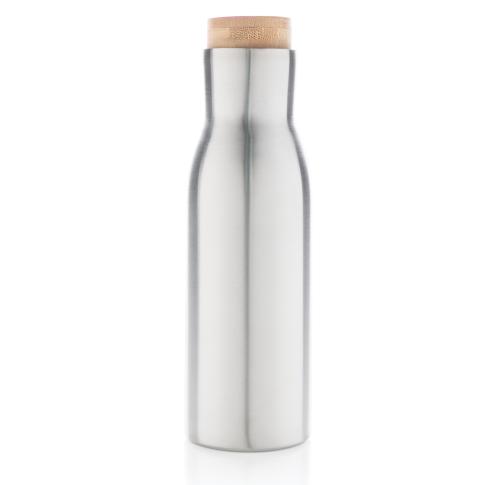 Promotional Leakproof Vacuum Bottle With Steel Lid Clima - Silver
