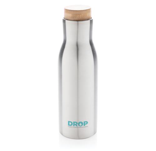 Promotional Leakproof Vacuum Bottle With Steel Lid Clima - Silver