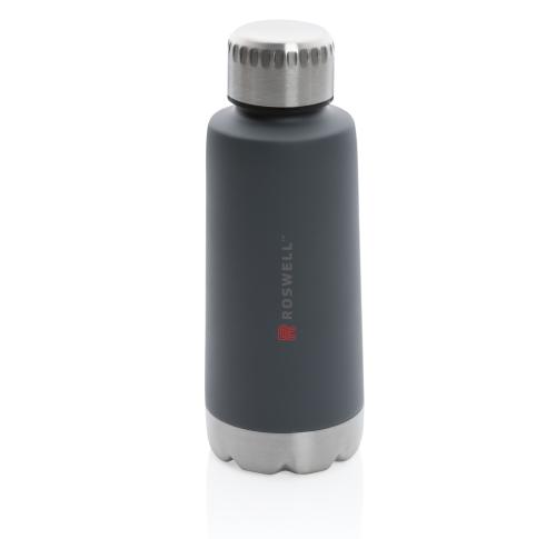 Promotional Stainless Steel Metal Leakproof Vacuum Bottle 350ml - Grey Trend