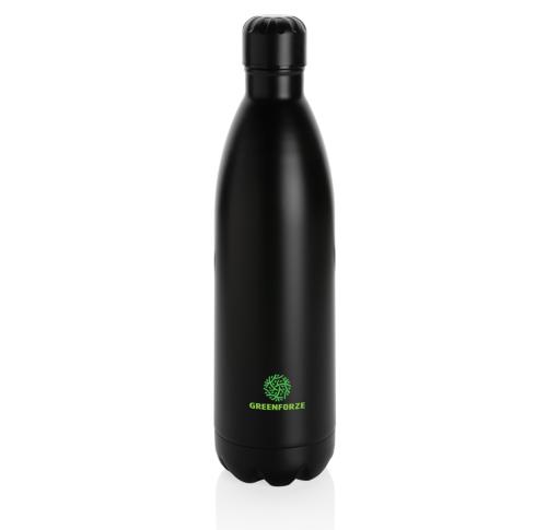 Promotional Solid Color Vacuum Stainless Steel Metal Drinks Bottles 1L Black