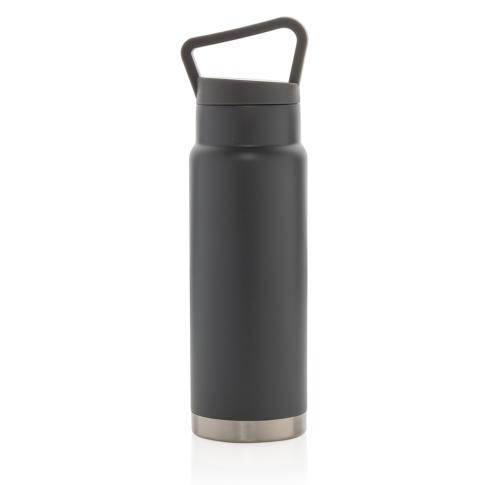 Promotional Leakproof Vacuum On-the-go Bottles With Handle - Grey