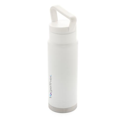 Custom Leakproof Vacuum On-the-go Bottles With Handle - White