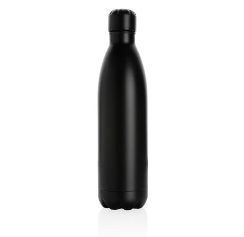 Custom Branded Solid Colour Vacuum Stainless Steel Bottles 750ml - Black