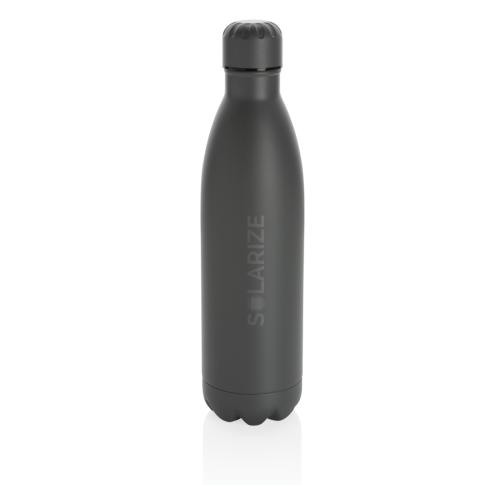 Custom Printed Solid Colour Vacuum Stainless Steel Bottles 750ml - Grey
