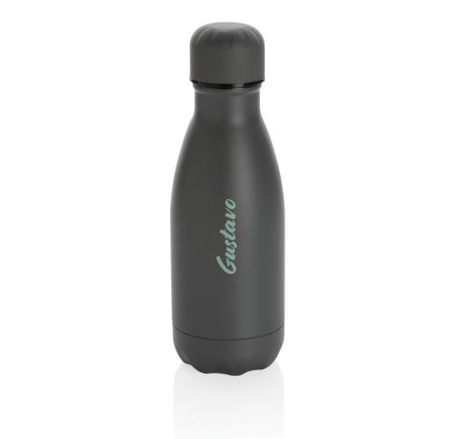 Custom Solid Colour Vacuum Stainless Steel Bottles 260ml - Grey