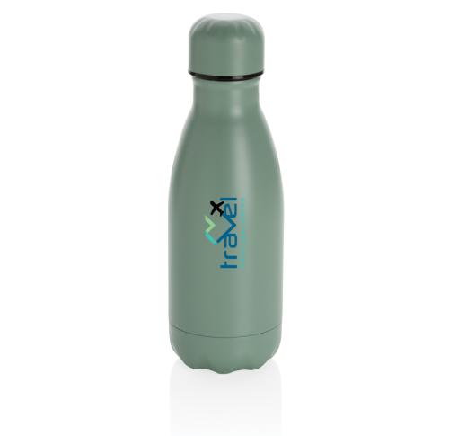 Promotional Printed Solid Colour Vacuum Stainless Steel Bottle 260ml - Green
