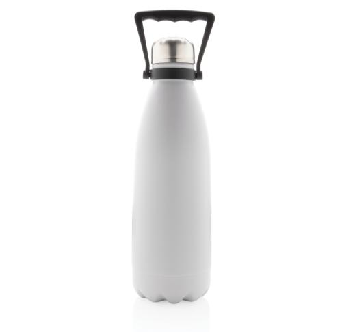 Large Vacuum Stainless Steel Bottles 1.5L White Printed Logo 