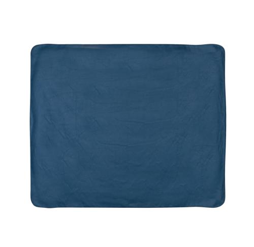 Branded Fleece Blanket In Pouch - Navy Blue