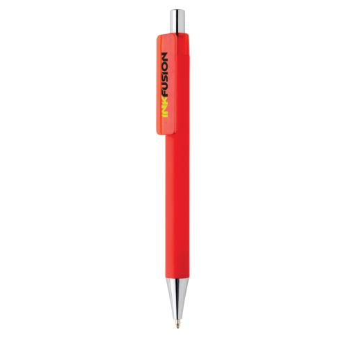 Printed Logo  Smooth Touch Pen X8 Red