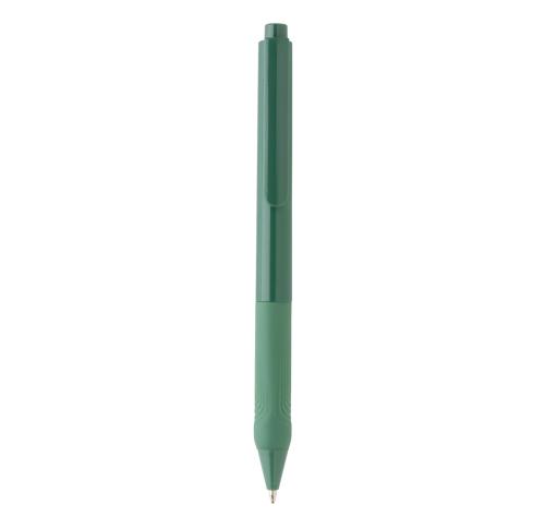 Branded  Solid Pen With Silicone Grip Green X9