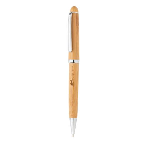 Promotional Logo Bamboo Pens In Gift Boxes