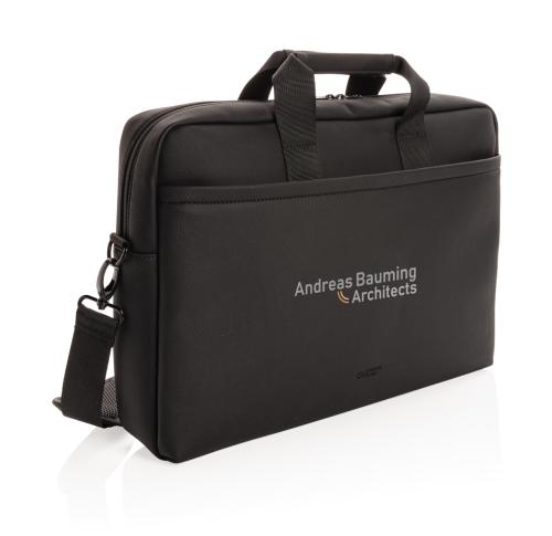 Swiss Peak deluxe vegan leather laptop bag PVC free