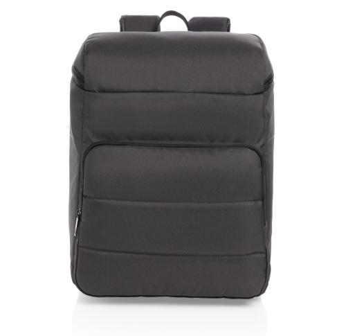 Recycled Printed Cooler Backpacks Impact AWARE™ RPET Black  
