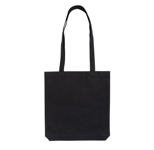 Promotional Printed Recycled Cotton Tote Bags W/bottom 145g Impact AWARE™ Navy Blue