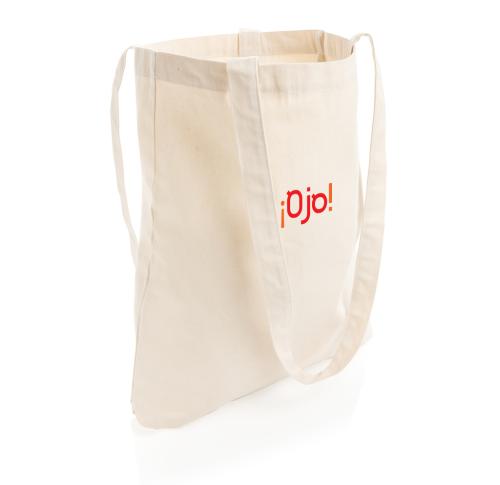 Promotional Printed Recycled Cotton Tote Bags W/bottom 145g Impact AWARE™ Natural