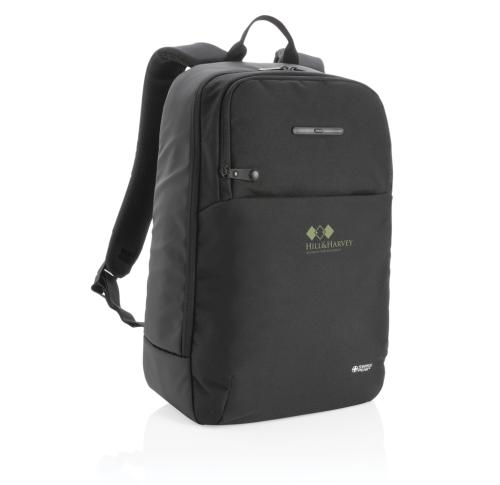 Swiss Peak laptop backpack with UV-C steriliser pocket
