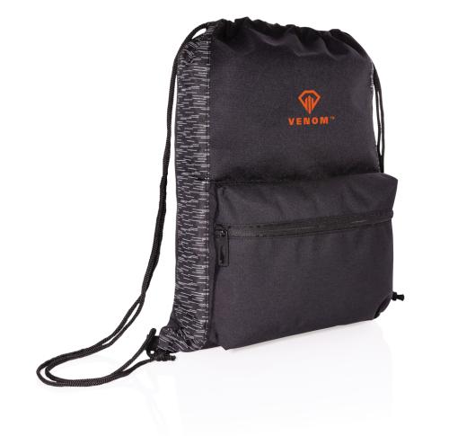 AWARE™ RPET Reflective drawstring backpack