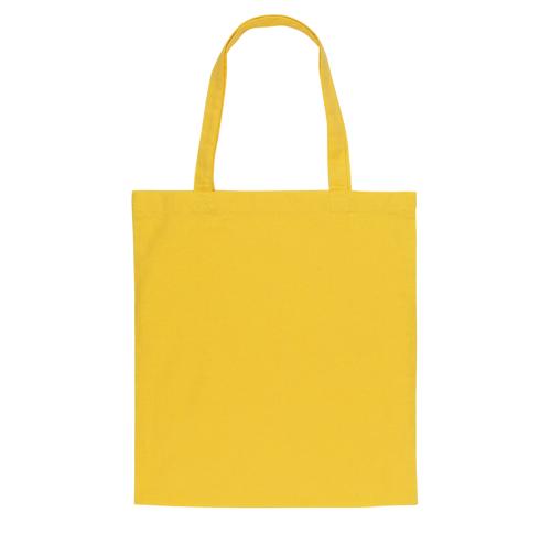 Promotional Printed Recycled Cotton Tote Bags W/bottom 145g Impact AWARE™ Yellow