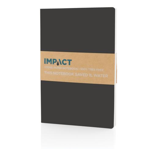 Branded Stone Paper Notebooks A5 Impact Softcover Black