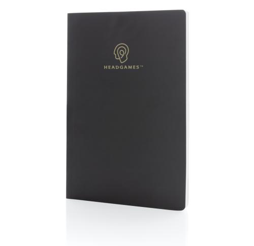 Branded Stone Paper Notebooks A5 Impact Softcover Black
