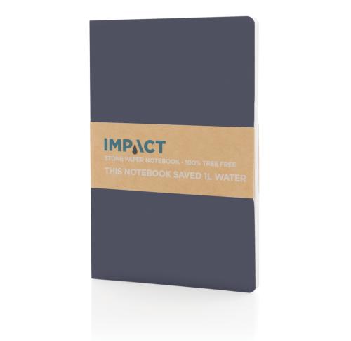 Branded Softcover Stone Paper Notebooks A5 Navy Blue
