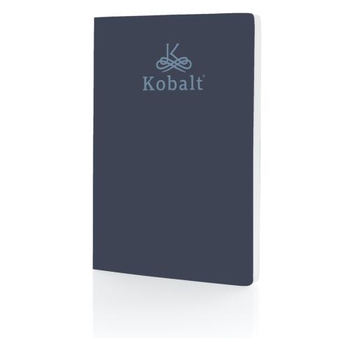 Branded Softcover Stone Paper Notebooks A5 Navy Blue