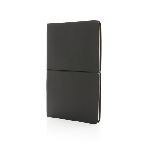 Branded Modern Deluxe Softcover A5 Notebooks Black