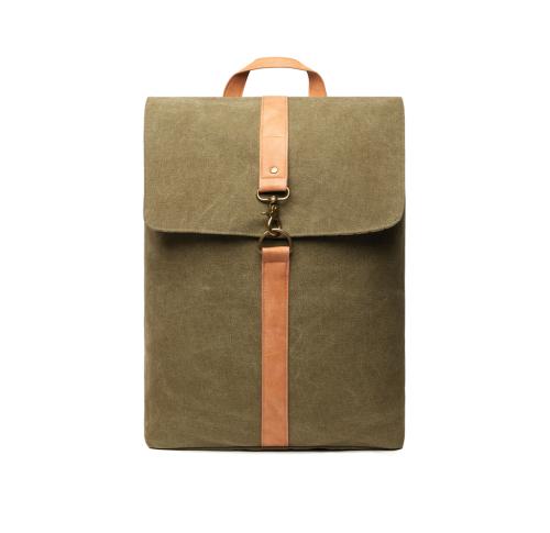 Luxury Printed Canvas Backpacks VINGA Bosler Green