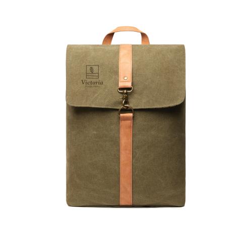 Luxury Printed Canvas Backpacks VINGA Bosler Green