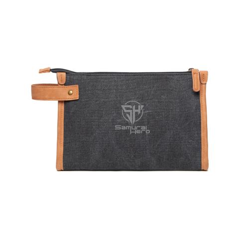 Eco Recycled Branded Wash Bag Toiletry Bag VINGA Bosler Black