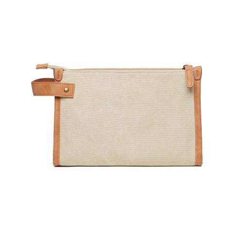 Eco Friendly Branded Wash Bag VINGA Bosler Cream