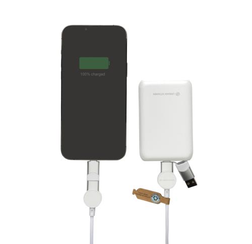 Oakland RCS recycled plastic 6-in-1 fast charging 45W cable