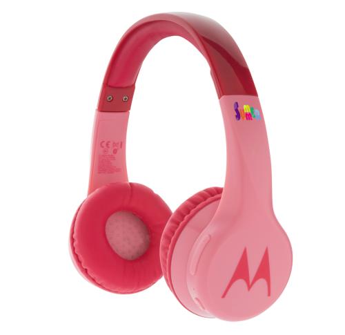 Custom Motorola JR 300 Kids Wireless Safety Headphone Pink