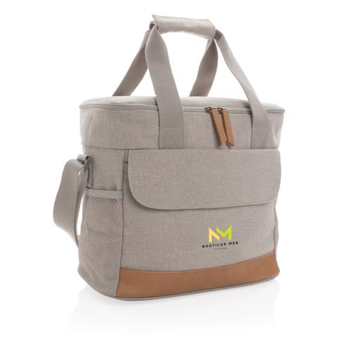 Eco Friendly Printed Cooler Bags Grey Impact AWARE™ 16 Oz. Rcanvas 