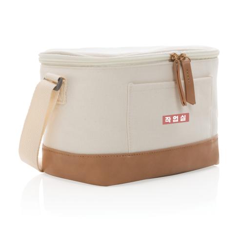 Custom Printed Six Can Cooler Bags Cream Impact AWARE™ 16 Oz. Rcanvas 