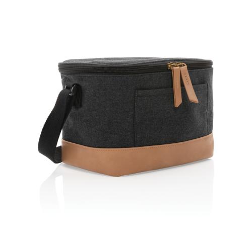 Custom Printed Six Can Cooler Bags Black  Impact AWARE™ 16 Oz. Rcanvas 