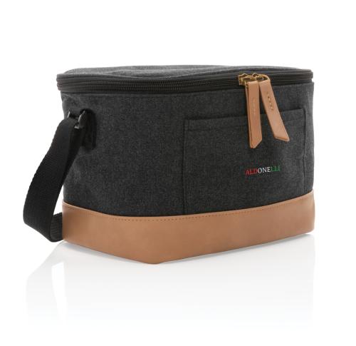 Custom Printed Six Can Cooler Bags Black  Impact AWARE™ 16 Oz. Rcanvas 