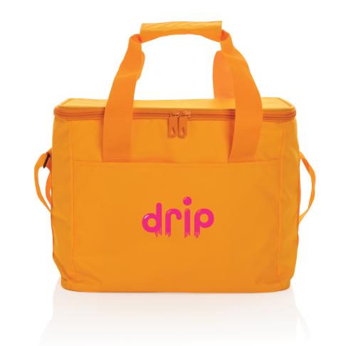Printed Large Cooler Bags Orange Impact AWARE™ 