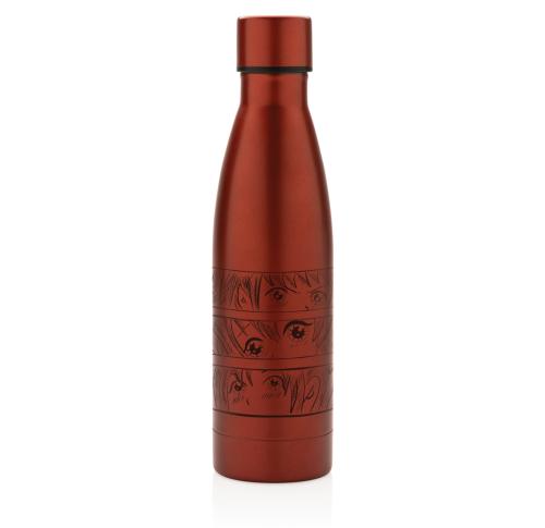 Promotional RCS Recycled Stainless Steel Solid Vacuum Bottle - Red