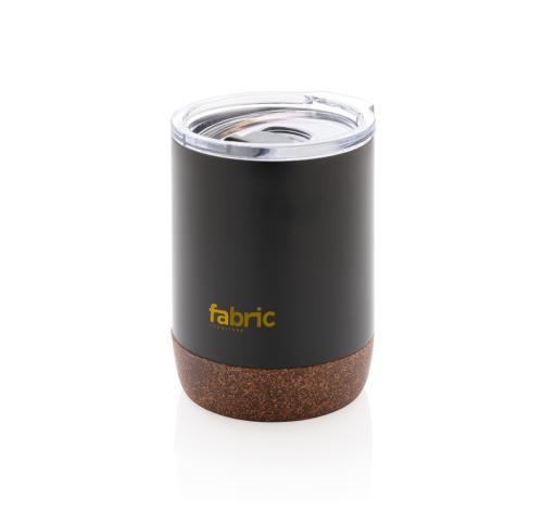 Branded Eco RCS Re-steel Cork Small Vacuum Coffee Mugs 
