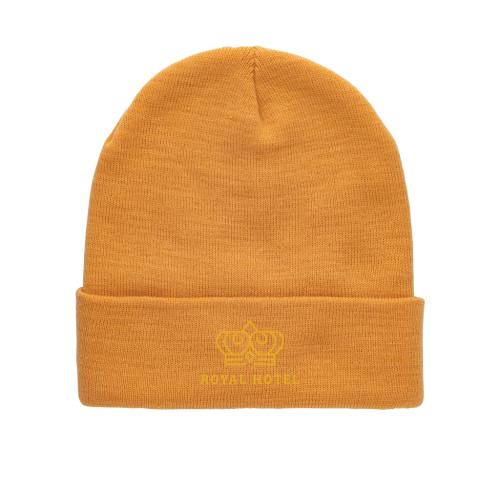 Eco Branded Beanie Impact AWARE™ Polylana® Orange