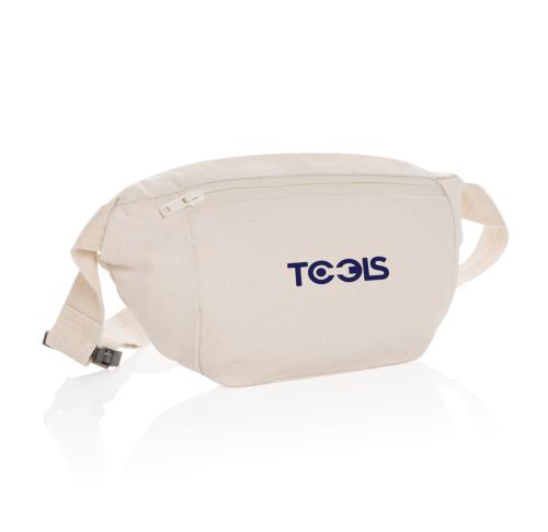 Custom 285gsm Recycled Canvas Hip Waist Bags Undyed - Cream Impact AWARE™ 