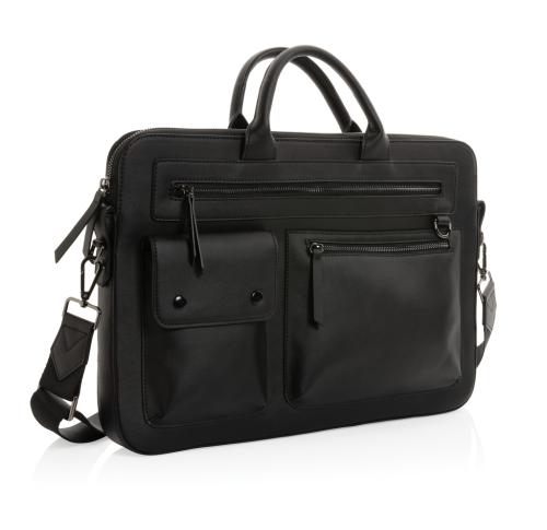 Swiss Peak GRS recycled PU 14 inch laptop bag